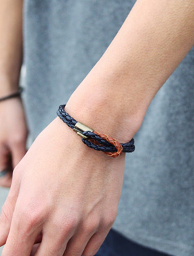 hook double mesh bracelet ; nv [ 3color / free size ] 후크 더블 메쉬 팔찌